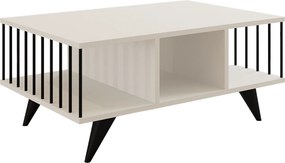 Τραπεζάκι Σαλονιού Λευκό CEPOFO 90x60x40