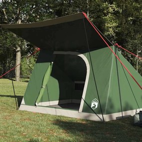 vidaXL Σκηνή Camping 2 ατόμων Αδιάβροχο Πράσινο ταφτάς