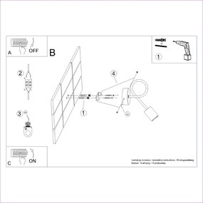 Φωτιστικό τοίχου EMBER / χάλυβας/ξύλο 1xmax 15W LED
