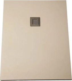 Karag Pietra 90x90 - Τετράγωνη ντουζιέρα πέτρινη - Cream