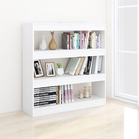 vidaXL Βιβλιοθήκη/Διαχωριστικό Χώρου Λευκό 100 x 30 x 103 εκ.
