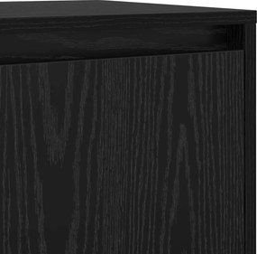 vidaXL Πλαϊνό γραφείο 2 pcs Μαύρη Οξυά 70 x 41 x 75 εκ.