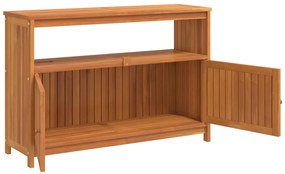 vidaXL Τραπέζι Κονσόλα Κήπου 110 x 35 x 75 εκ. από Μασίφ Ξύλο Ακακίας