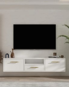 Stewehome Μοντέρνο επιτοίχιο έπιπλο τηλεόρασης 140x30x30 cm