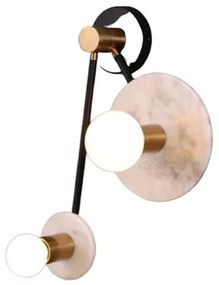 Φωτιστικό Τοίχου - Απλίκα OD742W74WM 2ΧΕ27 18Χ74X23 White Aca Decor Marble