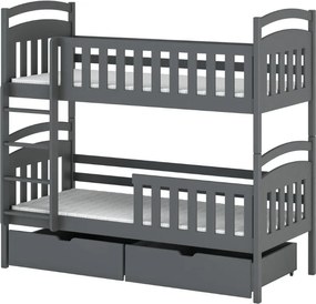 SEBUŚ 80x160 graphite bunk bed Lano Furniture