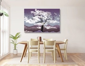 Εικόνα συννεφιασμένο δέντρο - 90x60