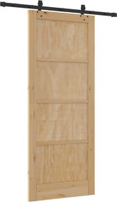 vidaXL Συρόμενη Πόρτα ORKDAL 86 x 211 cm Επεξεργασμένο Ξύλο Φυσικό