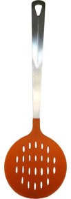 Κουτάλα Τρυπητή Σιλικόνης Με Ανοξείδωτη Λαβή 739950 34cm Orange Ankor Σιλικόνη