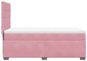 ΚΡΕΒΑΤΙ BOXSPRING ΜΕ ΣΤΡΩΜΑ ΡΟΖ 90X200 ΕΚ. ΒΕΛΟΥΔΙΝΟ 3290815