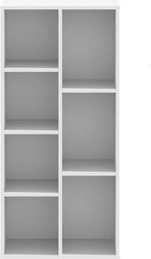 vidaXL Βιβλιοθήκη Λευκή 50x25x105 εκ. από Επεξεργασμένο Ξύλο