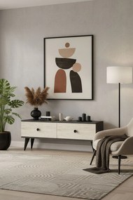 TV Stand Mona 120 - Anthracite, Travertine Anthracite
Travertine