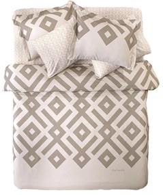 Παπλωματοθήκη Elements Natural Guy Laroche Υπέρδιπλo 225x245cm Cotton-Microsuede
