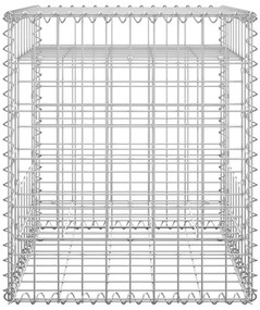 vidaXL Συρματοκιβώτιο Στύλος 50 x 50 x 60 εκ. Σιδερένιο