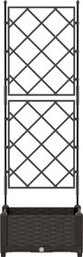 vidaXL Γλάστρα Κήπου Καφέ 40 x 40 x 125,5 εκ. PP