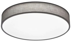 Φωτιστικό Οροφής - Πλαφονιέρα Lugano 621914011 SMD-LED D60x10cm Grey Trio Lighting Metal, Fabric