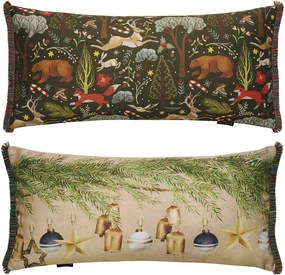 Χριστουγεννιάτικο Μαξιλάρι 2 Όψεων (30x60) Kentia Loft Snow 2425
