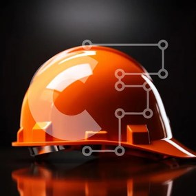 Intra Συλλεκτικό Ξύλινο Παζλ Plywood 4mm - Πορτοκαλί σκληρό καπέλο Σε Ξύλινο Κουτί - Διαστάσεις Puzzle: 10x10 cm – 25 κομμάτια