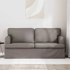 vidaXL Καναπές Taupe 162 x 80 x 85 εκ ύφασμα