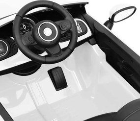 vidaXL Παιδικό Αυτοκίνητο Ηλεκτρικό Fiat 500 Λευκό