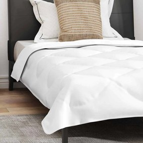 vidaXL Παπλωματοθήκη Ολόκληρης της Σεζόν 2 pcs Λευκό Μικροΐνες