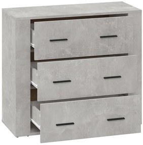 vidaXL Ντουλάπι Γκρι Σκυροδέματος 80x33x70 εκ. Επεξεργασμένο Ξύλο