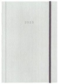 Next ημερολόγιο 2025 fabric ημερήσιο δετό λευκό με λάστιχο 14x21εκ.  τμχ.
