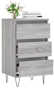 vidaXL Συρταριέρα Γκρι Sonoma 40 x 35 x 70 εκ. από Επεξεργασμένο Ξύλο