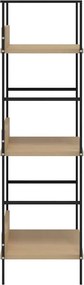 vidaXL Ραφιέρα 3 Επιπέδων Δρυς 60x27,6x90,5 εκ. Επεξεργασμένο Ξύλο