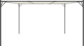 vidaXL Κιόσκι Λευκό 4x4 μ. 180 γρ/μ² από Ύφασμα και Ατσάλι