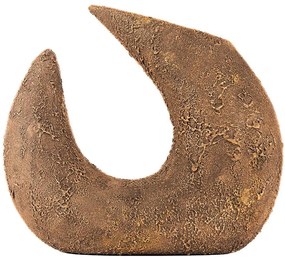 Βάζο 697ELD1119 27x27cm Brown Aberto Design Κεραμικό