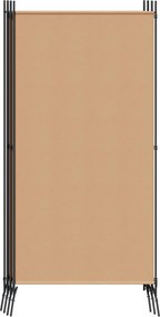 vidaXL Διαχωριστικό Δωματίου 6-Πάνελ Μπεζ 520 x 180 cm Ύφασμα