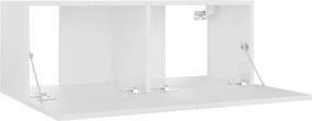 vidaXL Έπιπλο Τηλεόρασης Λευκό 80 x 30 x 30 εκ. από Επεξ. Ξύλο