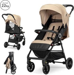 BABY STROLLER NOIR up to 22kg BEIGE