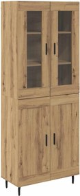 vidaXL Highboard 2 pcs Artisan Oak 69,5 x 34 x 180 εκ.