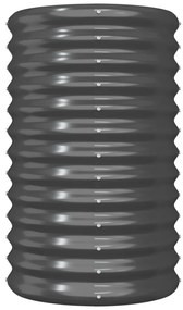 Ζαρντινιέρα Ανθρακί 40x40x68 εκ Ατσάλι με Ηλεκτρ. Βαφή Πούδρας - Ανθρακί