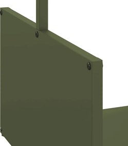 vidaXL Ράφι Καυσόξυλων 40x40x40 εκ. Χάλυβας ψυχρής έλασης