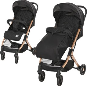 BABY STROLLER FIORANO BLACK +FOOTCOVER
