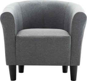 vidaXL Πολυθρόνα Ανοιχτό Γκρι Υφασμάτινη