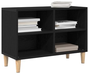 vidaXL Μαύρη ντουλάπα τηλεόρασης - 69.5x30x50 εκ, φτιαγμένη από επεξεργασμένο ξύλο