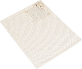 Blanket 75/100 cm with toy Bennie beige