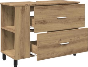 vidaXL Έπιπλο μπάνιου Artisan Δρυς 80 x 35 x 60 cm Επεξεργασμένο Ξύλο