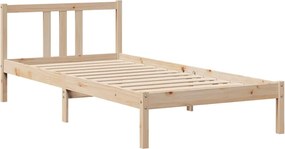 vidaXL Πλαίσιο Κρεβατιού Κεφαλάρι 75x190εκ. Μασίφ Πεύκο