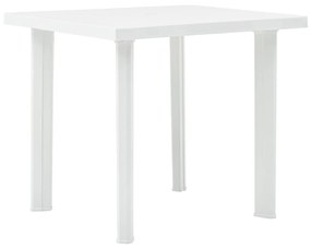 Τραπέζι Κήπου Λευκό 80 x 75 x 72 εκ. Πλαστικό