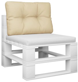 vidaXL Μαξιλάρι Παλέτας Μπεζ 60 x 40 x 12 εκ. Υφασμάτινο