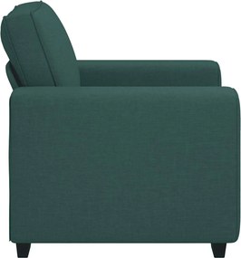 vidaXL Πολυθρόνα-Καναπέ Σκούρο Πράσινο 100x77x82 εκ. Ύφασμα