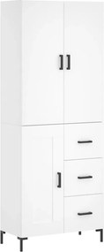 vidaXL Ντουλάπι Λευκό 69,5x34x180 εκ. από Επεξεργασμένο Ξύλο