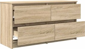 vidaXL Έπιπλο Τηλεόρασης Sonoma Δρυς 100x35x54 εκ. Επεξ. Ξύλο