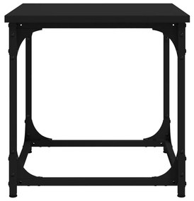 Βοηθητικό Τραπέζι Μαύρο 40 x 40 x 40 εκ. από Επεξεργασμένο Ξύλο - Μαύρο