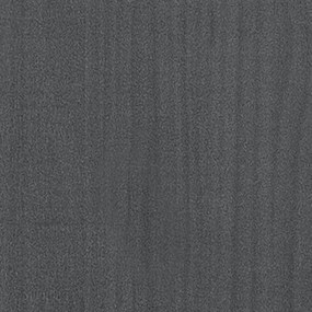 vidaXL Πλαίσιο Κρεβατιού Γκρι 135 x 190 εκ από Ξύλο Πεύκου Double